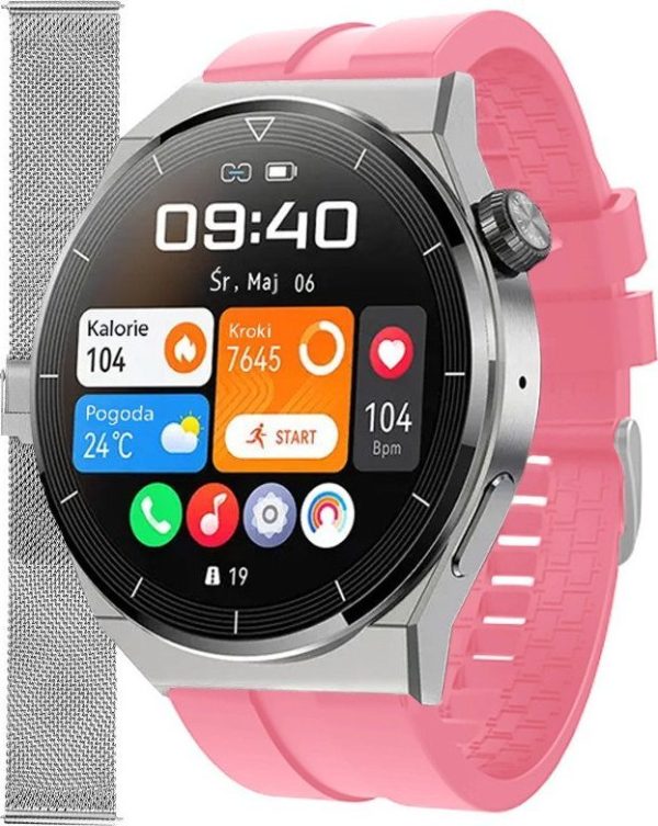 Smartwatch Enter SAT.111.539.1411-SET Różowy.