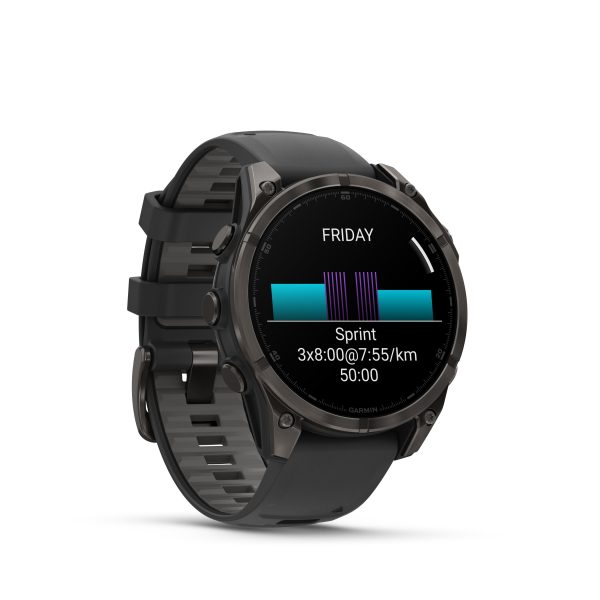 Smartwatch z GPS multisportowy Garmin Fēnix® 8 Titan Amoled DLC 47 mm.