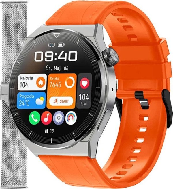 Smartwatch Enter SAT.111.238.1411-SET Pomarańczowy.