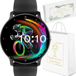 Smartwatch Rubicon Komunia Zegarek SMARTWATCH Rubicon KF16BL czarny.