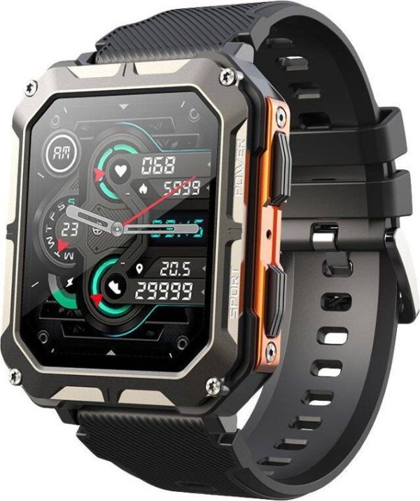 Smartwatch Rubicon SmartWatch Rubicon RNCF27 czarny silikon BT Call rozmowy ..