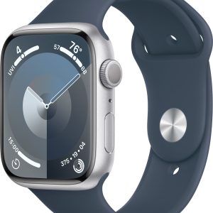 Smartwatch Apple Watch 9 45mm GPS Silver Alu Sport M/L Niebieski (MR9E3QI/A).