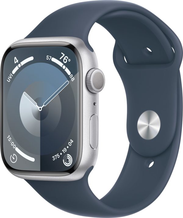 Smartwatch Apple Watch 9 45mm GPS Silver Alu Sport M/L Niebieski (MR9E3QI/A).