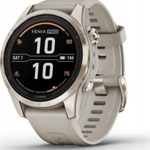 Zegarek sportowy Garmin SMARTWATCH FENIX 7S PRO SOLAR/SAND/GOLD 010-02776-15 GARMIN.