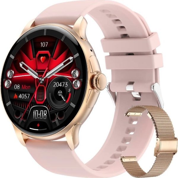 Smartwatch Rubicon SmartWatch Rubicon RNCF35 różowy rozmowy powiadomienia BT Call ..