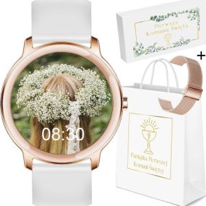Smartwatch Rubicon Zegarek dziecięcy RUBICON SMARTWATCH - r. złoty komunia.
