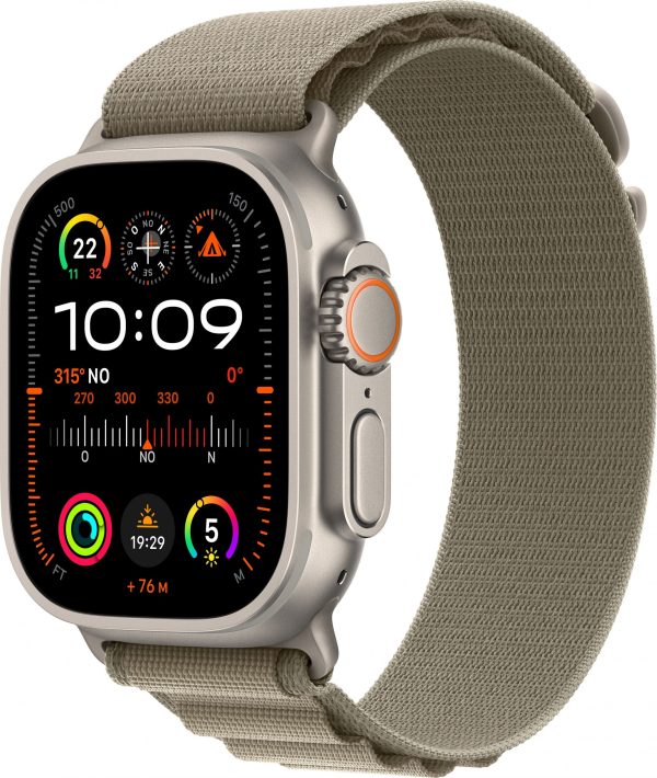 Smartwatch Apple Watch Ultra 2 GPS + Cellular 49mm Titanium Case Alpine Loop Small Zielony (MREX3WB/A).