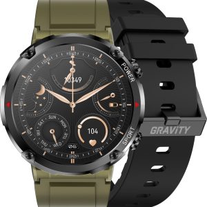 Smartwatch Gravity Zegarek męski SMARTWATCH GRAVITY GT21-7 khaki/khaki/BK.