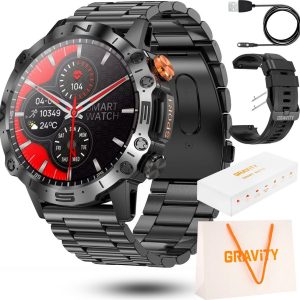 Smartwatch Gravity Zegarek męski SMARTWATCH GRAVITY SMA20-1 zestaw z torebką.