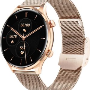 Smartwatch Rubicon SmartWatch Rubicon RNCF20 różowe złoto BT Call.