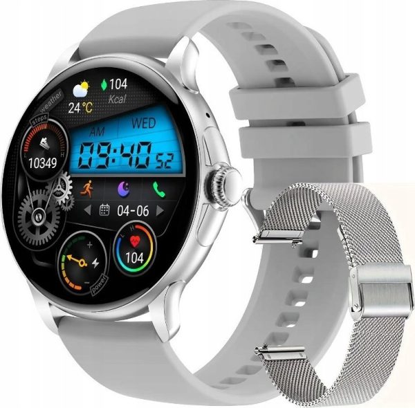 Smartwatch Rubicon SmartWatch Rubicon RNCF35 srebrny rozmowy powiadomienia BT Call ..