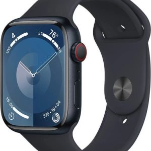 Smartwatch Apple Watch 9 GPS + Cellular 45mm Midnight Alu Sport M/L Granatowy (MRMD3QP/A).