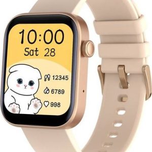 Smartwatch SMARTWATCH SMARTBAND ZEGAREK DOTYK PRO TĘTNO PULSOKSYMETR CIŚNIENIE ZŁOTY P43.