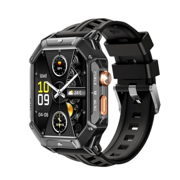 Smartwatch Oukitel BT80 Czarny (BT80-BK/OL).