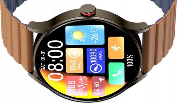 Smartwatch Smartwatch Imiki TG1 brązowy.