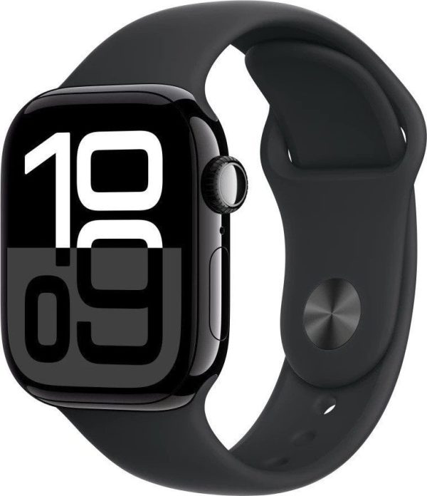 Smartwatch Apple Watch 10 GPS + Cellular 42mm Jet Black Alu Sport M/L Czarny (MWX73ET-A).