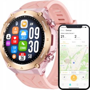 Smartwatch Wenom SMARTWATCH DAMSKI ZEGAREK FUNKCJA GPS ROZMOWY CIŚNIENIE 650mAh SMART WATCH.