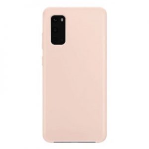 Etui na smartfon XQISIT Silicone do Samsung Galaxy S20 Różowy 38974