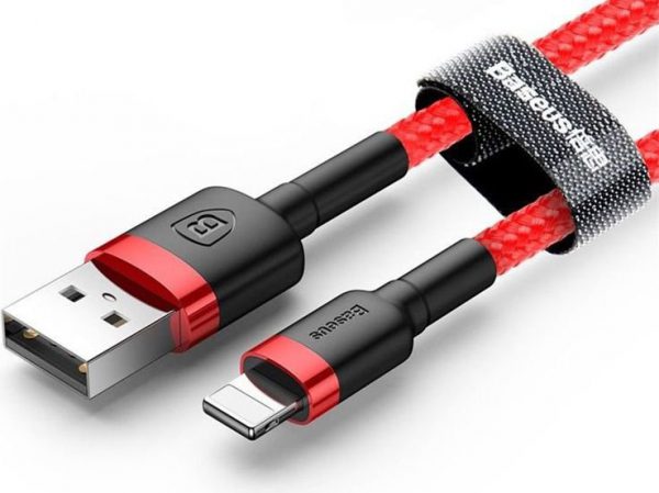 Kabel USB Baseus Baseus Kabel Kevlar USB Lightning iPhone 1.5A 2m Czerwony.
