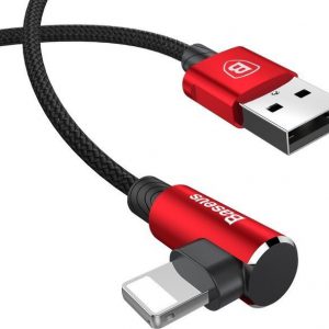Kabel USB Baseus Kabel Baseus MVP kątowy IPHONE 2A 1m czerwony CALMVP-09.