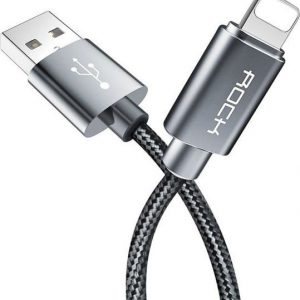 Kabel USB Rock Kabel USB Rock Lightning iPhone 5V 2A 1M Metal Charge Tarnish uniwersalny.