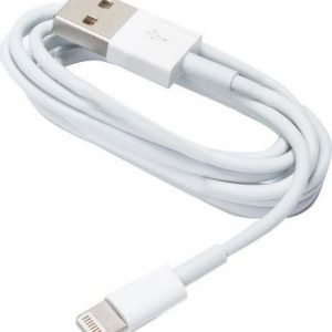 Kabel USB TelForceOne Kabel USB do iPhone 8-PIN biały woreczek 25 cm 1A.