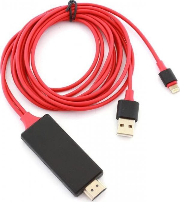 Kabel USB Hertz HD37A ADAPTER KABEL FULL HD MHL IPHONE HDMI TV uniwersalny.