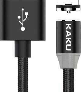 Kabel USB KAKU Kabel magnetyczny USB iPhone Lightning 3A 1m Ładowanie i Transfer Danych KAKU Hedong Magnetic Charging Data Cable (KSC-306) czarny.