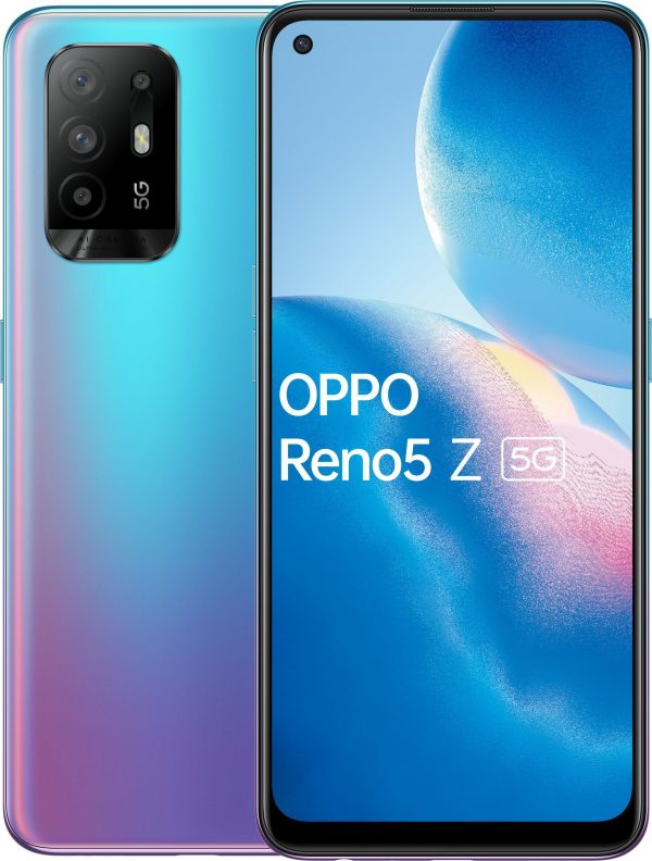 Smartfon Oppo Reno 5 Z 5G 8/128GB Dual SIM Niebiesko-fioletowy (CPH2211BL) - 8648139