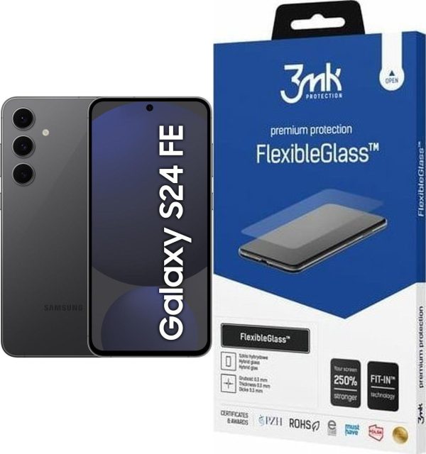 Smartfon Samsung Galaxy S24 FE 5G 8/128GB Grafitowy (SM-S721BZKDEUE) + 3MK FlexibleGlass - 8272933