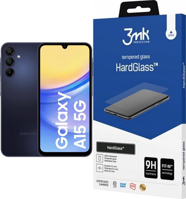Smartfon Samsung Galaxy A15 5G 4/128GB Czarny (SM-A155FZBD) + 3MK HardGlass - 9069283