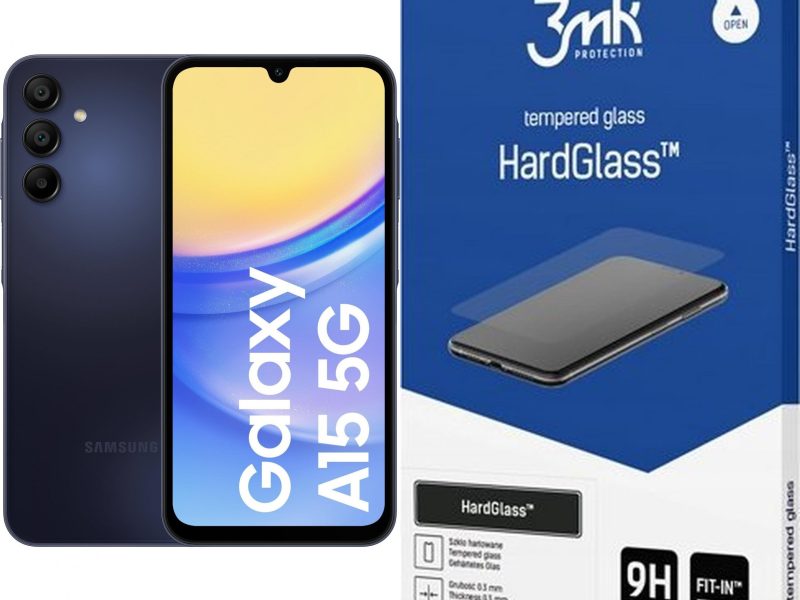 Samsung Galaxy A15 5G 4/128GB Czarny z 3MK HardGlass – Nowoczesny Smartfon dla Każdego