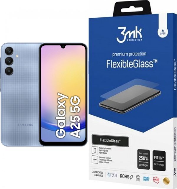 Smartfon Samsung Galaxy A25 5G 8/256GB Niebieski (SM-A256BZBHEUE) + 3MK FlexibleGlass - 9069306