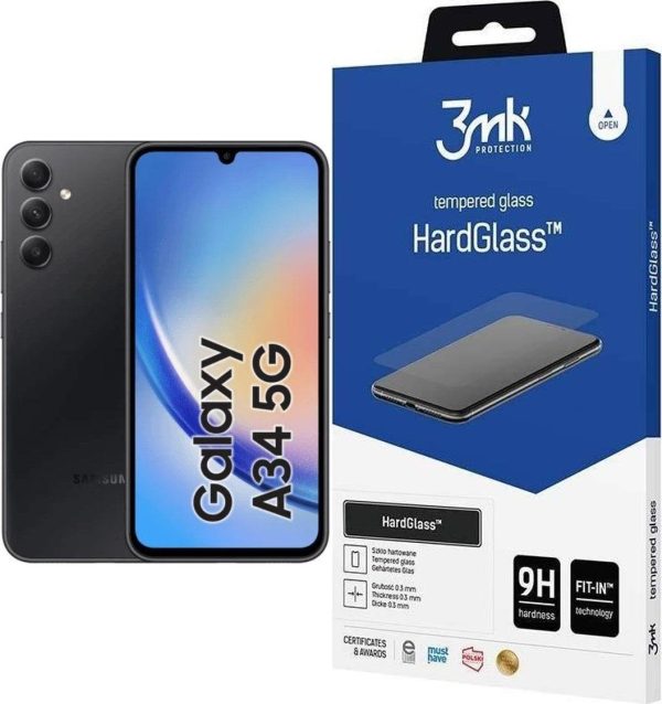 Smartfon Samsung Galaxy A34 5G 6/128GB Czarny (1392798) + 3MK HardGlass - 9071734