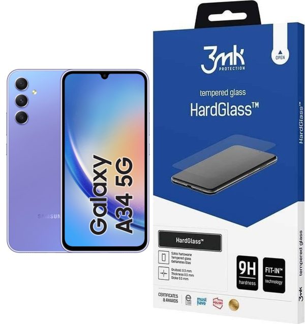 Smartfon Samsung Galaxy A34 5G 6/128GB Fioletowy (SM-A346BLV) + 3MK HardGlass - 9071774