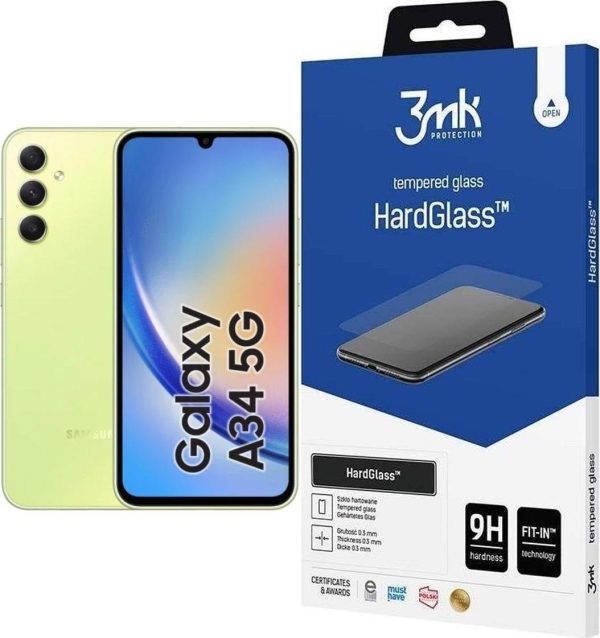Smartfon Samsung Galaxy A34 5G 8/256GB Zielony (SM-A346BLG) + 3MK HardGlass - 9072210