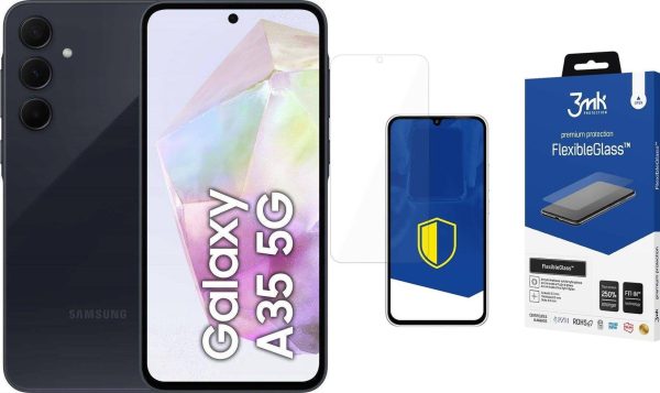 Smartfon Samsung Galaxy A35 5G 6/128GB Czarny (SM-A356BZKBEUE) + 3MK FlexibleGlass - 9831141