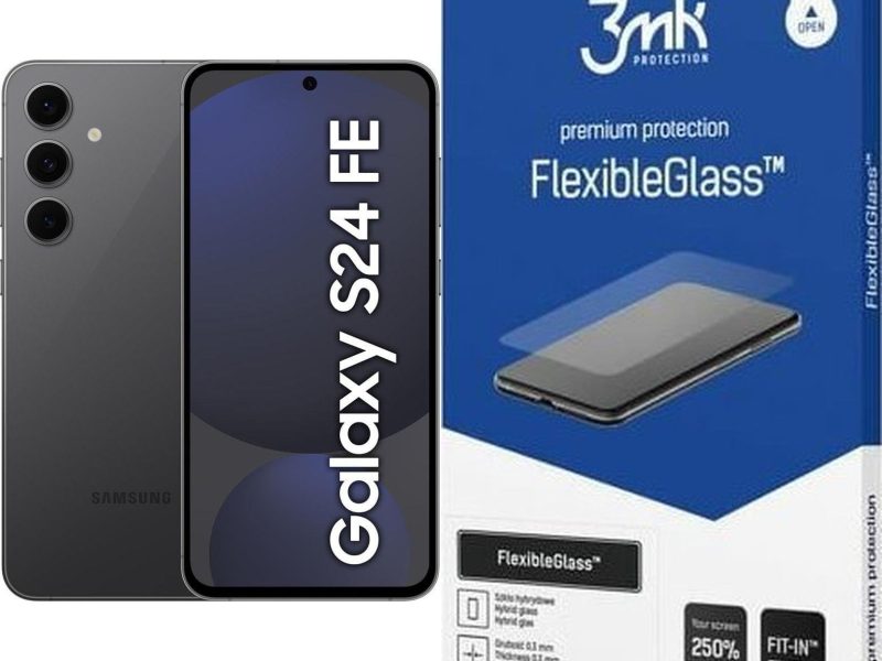 Samsung Galaxy S24 FE 5G 8/128GB Grafitowy: Nowoczesny Smartfon z Wyjątkową Wydajnością i Ochroną Ekranu 3MK FlexibleGlass