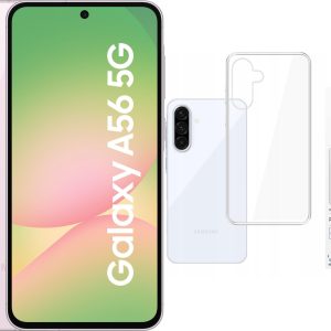 Smartfon Samsung Galaxy A56 5G 8/128GB Różowy (SM-A566BLIAEUE) + Etui Clear Case - 12716541