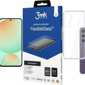 Smartfon Samsung Galaxy S24 FE 5G 8/128GB Zielony (SM-S721BLGDEUB) + FlexibleGlass + Etui Clear Case - 12716572