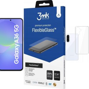 Smartfon Samsung Galaxy A36 5G 8/256GB Biały (SM-A366BZAGEUE) + FlexibleGlass + Etui Clear Case - 12716606