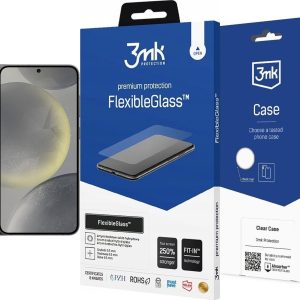 Smartfon Samsung Galaxy S24+ 5G 12/256GB Czarny (SM-S926BZKDEUB) + FlexibleGlass + Etui Clear Case - 7714543