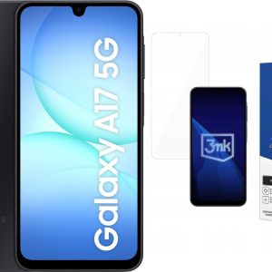 Smartfon Samsung Galaxy A17 5G 8/256GB Czarny (SM-A176BZKDEUE) + FlexibleGlass - 8455454