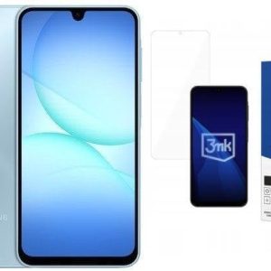 Smartfon Samsung Galaxy A17 4/128GB Niebieski (SM-A175FLBBEUE) + FlexibleGlass - 8455455