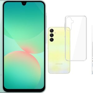 Smartfon Samsung Galaxy A26 5G 8/256GB Zielony (SM-A266BLGCEUE) + Etui Clear Case - 8455481