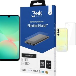 Smartfon Samsung Galaxy A26 5G 6/128GB Zielony (SM-A266BLGBEUB) + FlexibleGlass + Etui Clear Case - 8455493