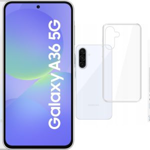 Smartfon Samsung Galaxy A36 5G 6/128GB Biały (SM-A366BZABEUE) + Etui Clear Case - 9837606