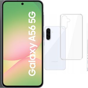 Smartfon Samsung Galaxy A56 5G 8/256GB Grafitowy (SM-A566BZKCEUE) + Etui Clear Case - 9837614