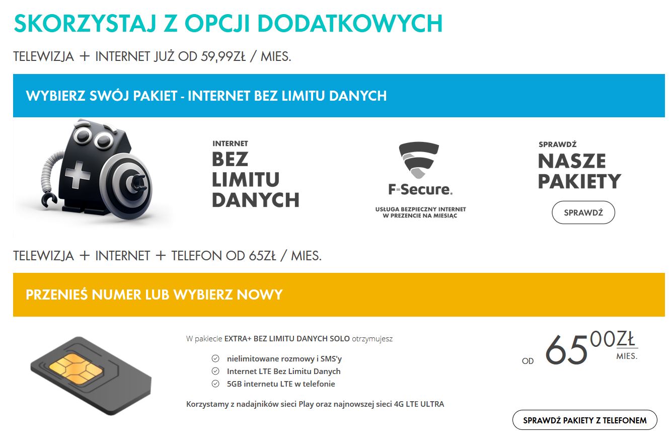 CANAL+ opcje dodatkowe