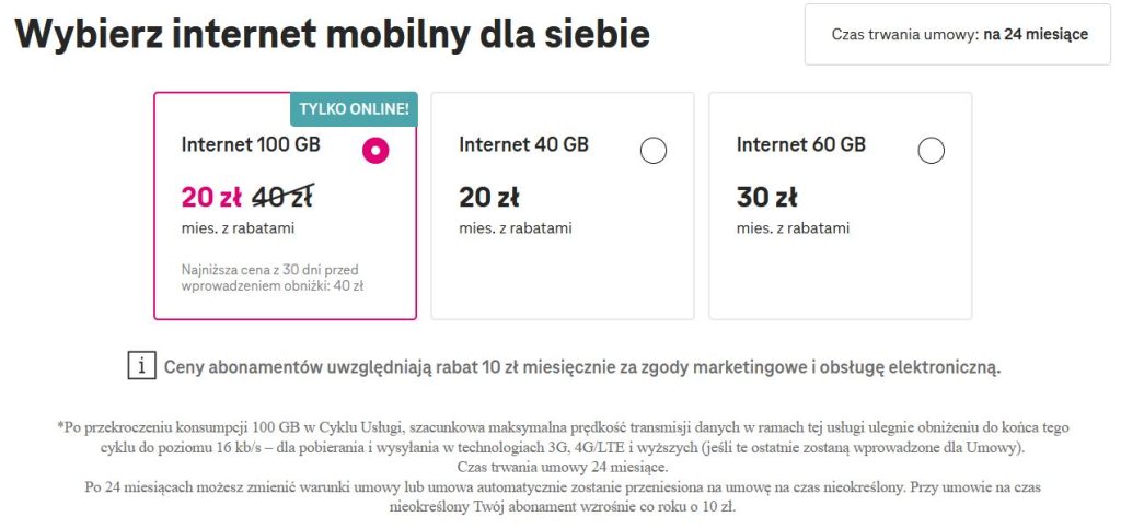 T-Mobile Internet Mobilny Oferta